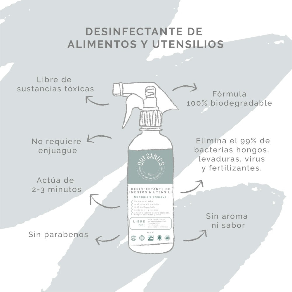 Desinfectante De Alimentos Y Utensilios 500 ml