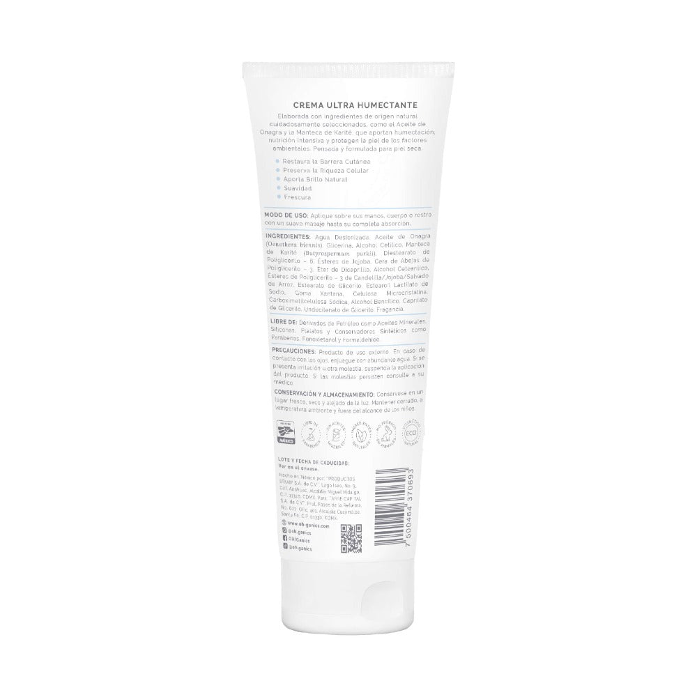 Crema Ultra Humectante Sin Fragancia 250 g