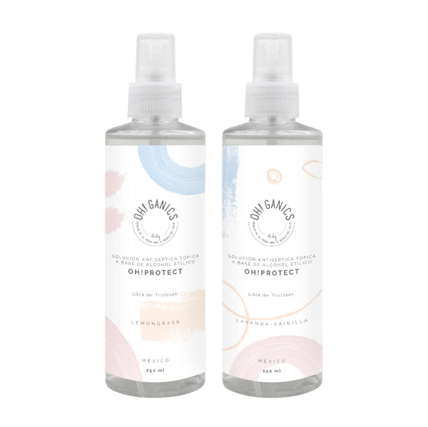 Duo Antibacterial En Spray Lemongrass 250 ml + Antibacterial Lavanda Vainilla 250 ml