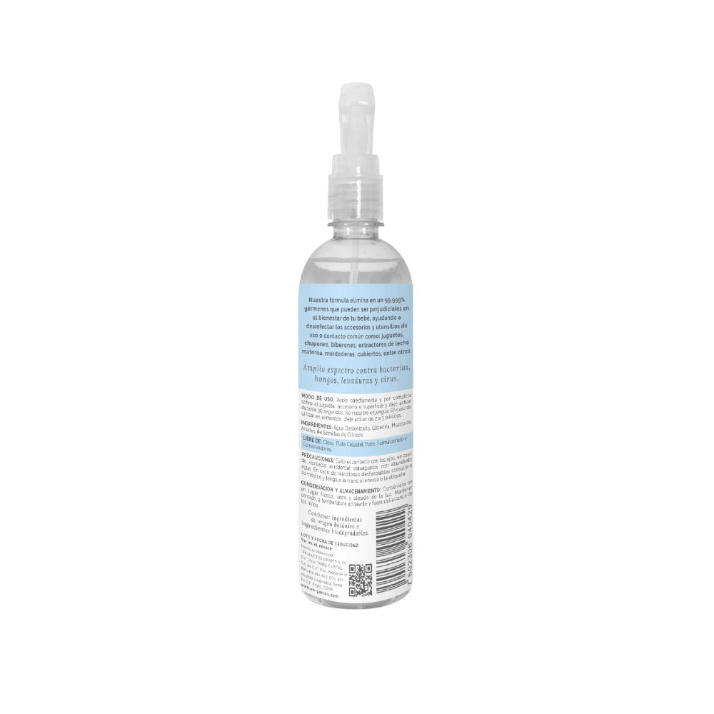 Desinfectante De Juguetes, Chupones Y Utensilios De Bebé 100 ml