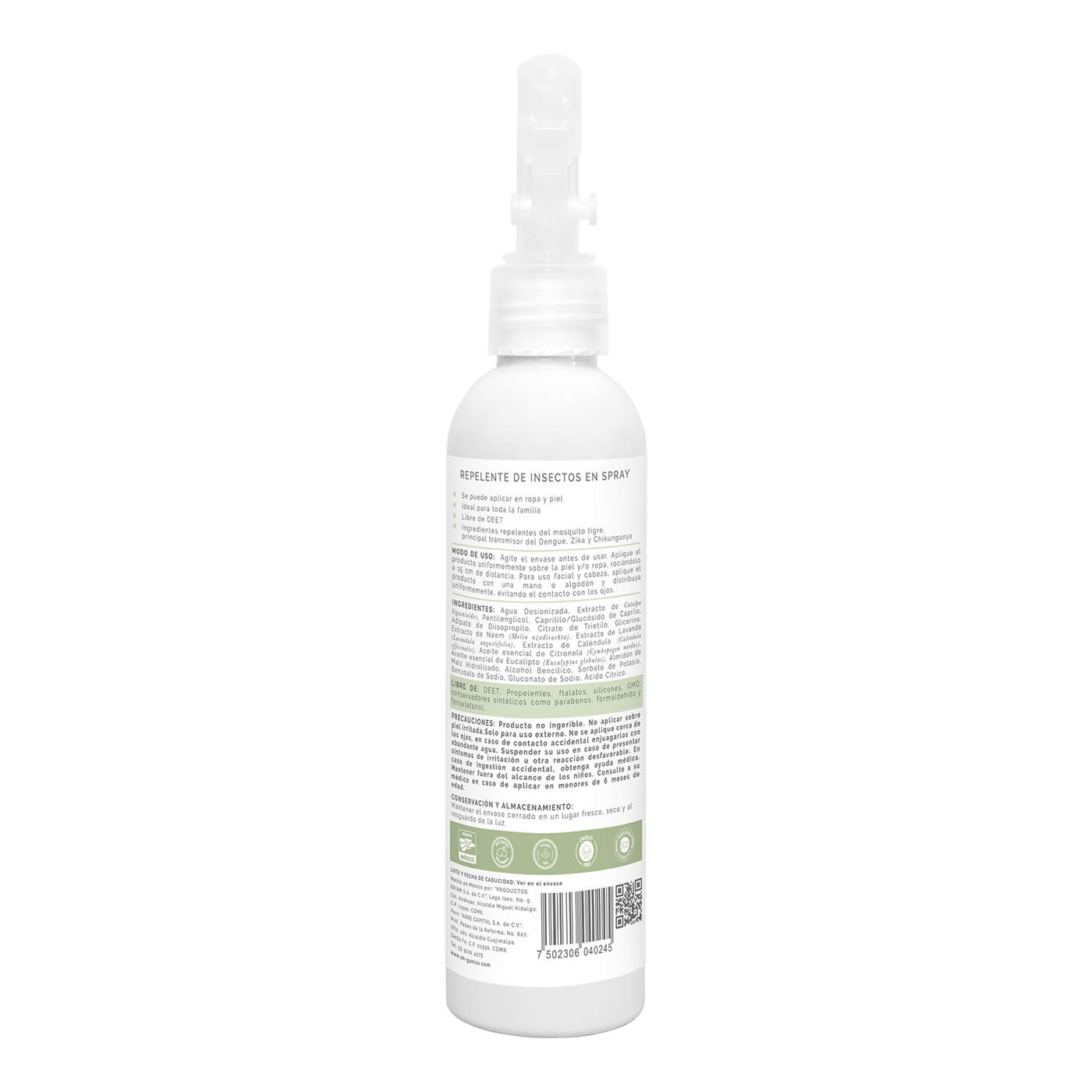 Repelente de Insectos en Spray 250 ml