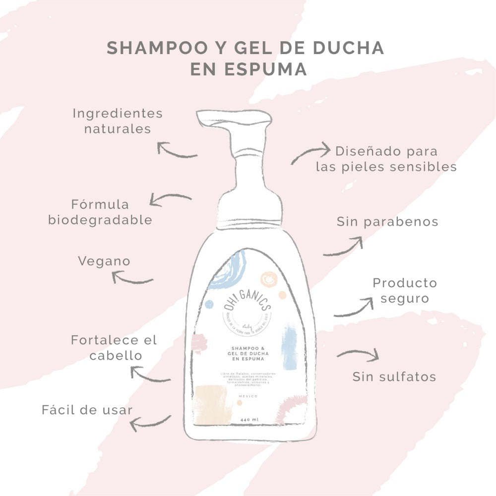 Shampoo & Gel De Ducha En Espuma 440 ml