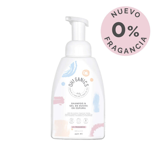 Shampoo & Gel De Ducha En Espuma Sin Fragancia 440 ml