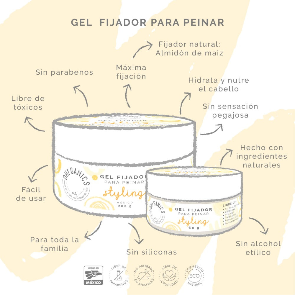 Gel Fijador Para Peinar 200 g