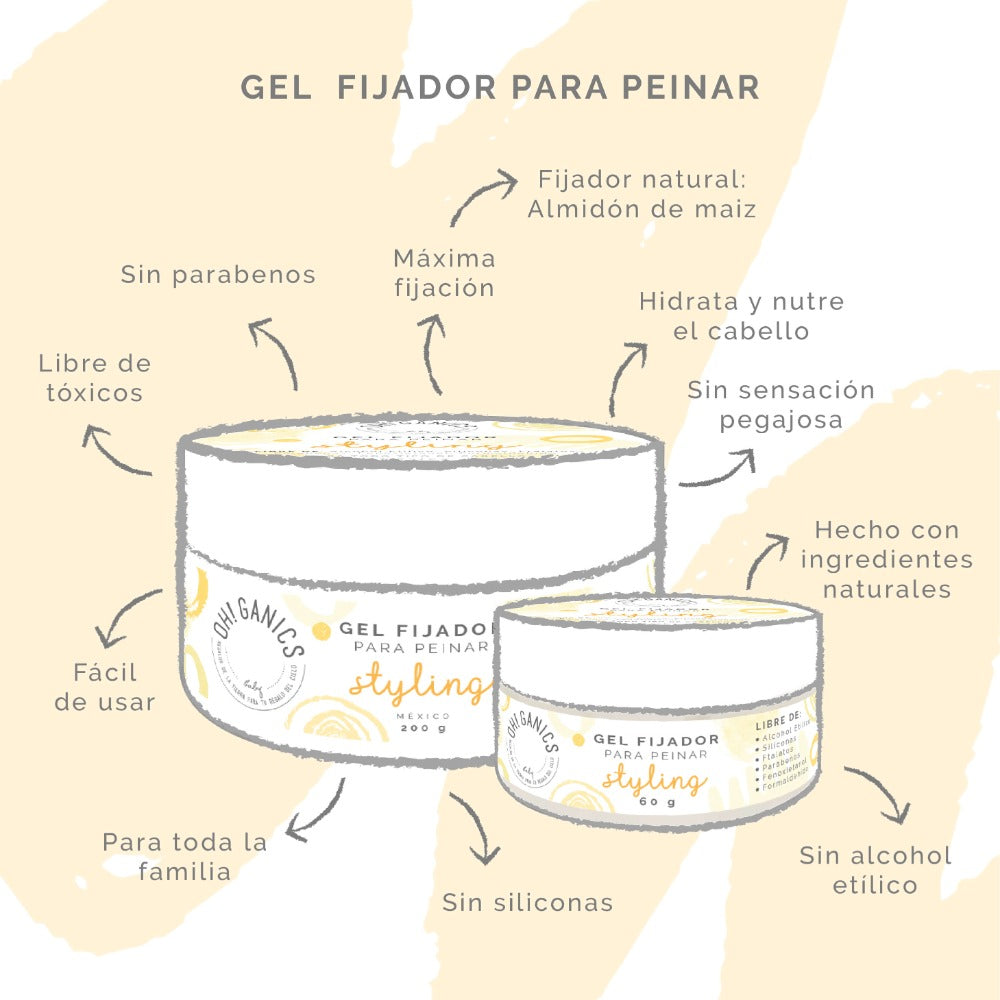 Gel Fijador Para Peinar 60 g