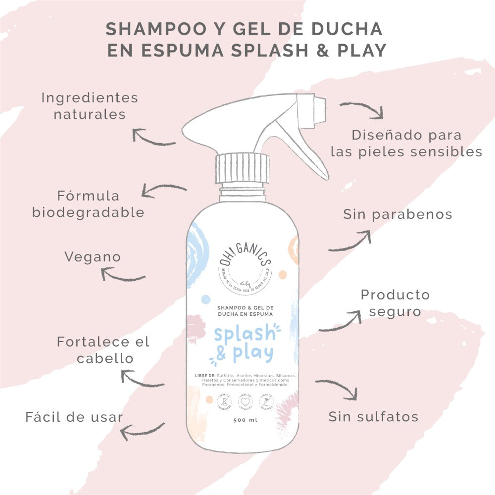 Splash And Play, Shampoo Y Gel De Ducha 500 ml