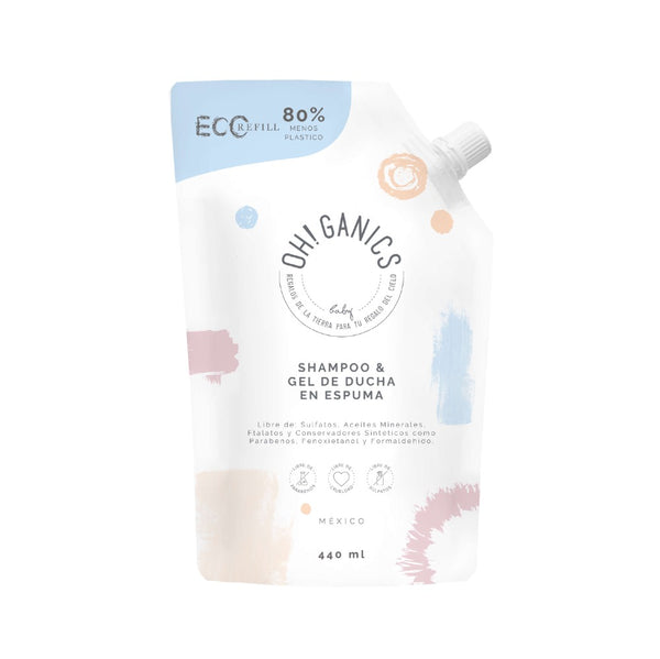 Refill Shampoo Y Gel De Ducha En Espuma 440 ml