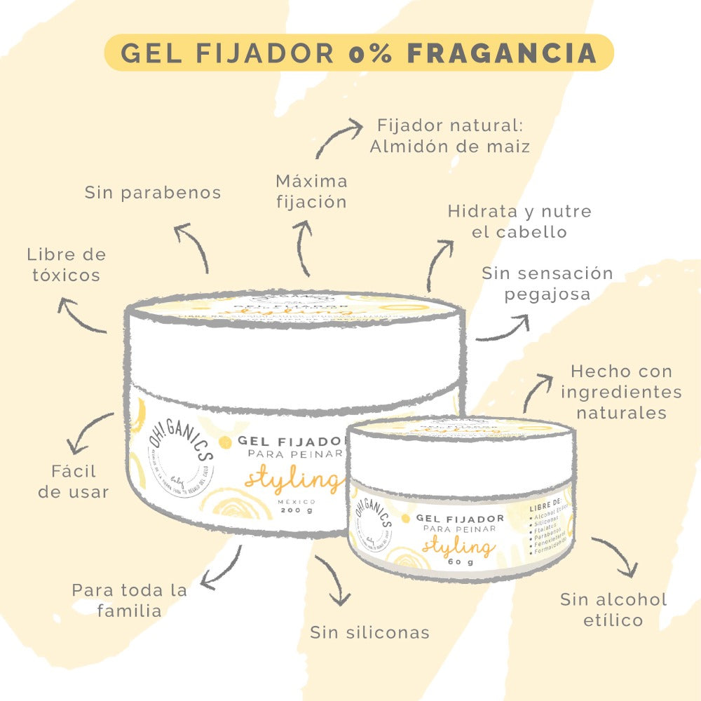Gel Fijador Sin Fragancia 200 g