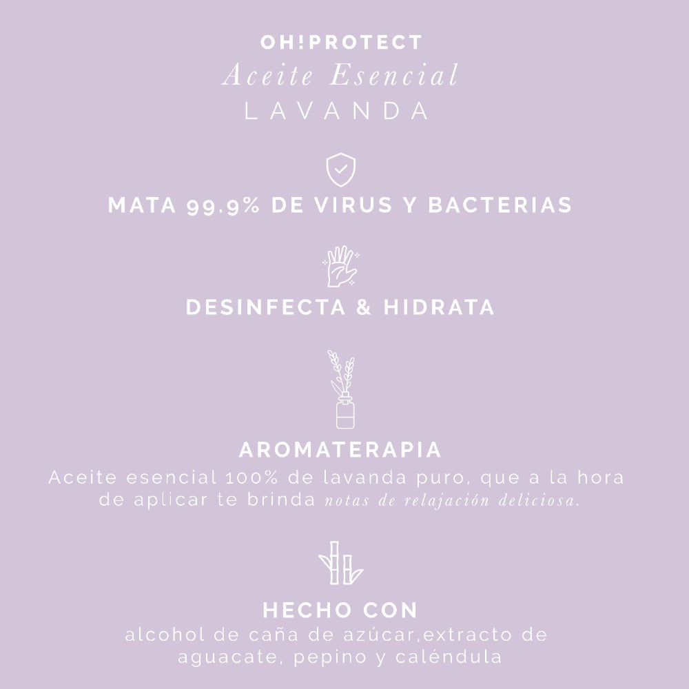 Antibacterial Aceite Esencial Lavanda 250 ml