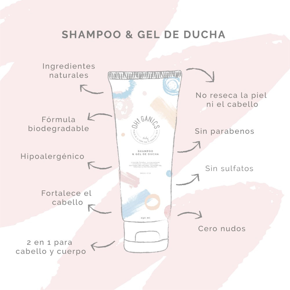 Shampoo & Gel De Ducha En Gel 250 ml
