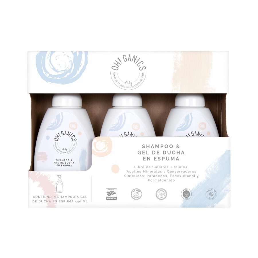 Caja 3 Shampoo & Gel de Ducha en Espuma