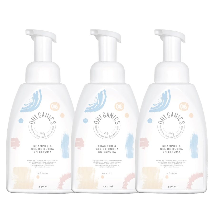 Caja 3 Shampoo & Gel de Ducha en Espuma