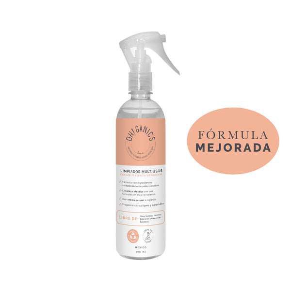Limpiador Multiusos Con Aceite Esencial Naranja 100 ml