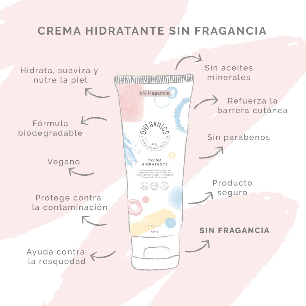 Crema Hidratante Sin Fragancia 250 g