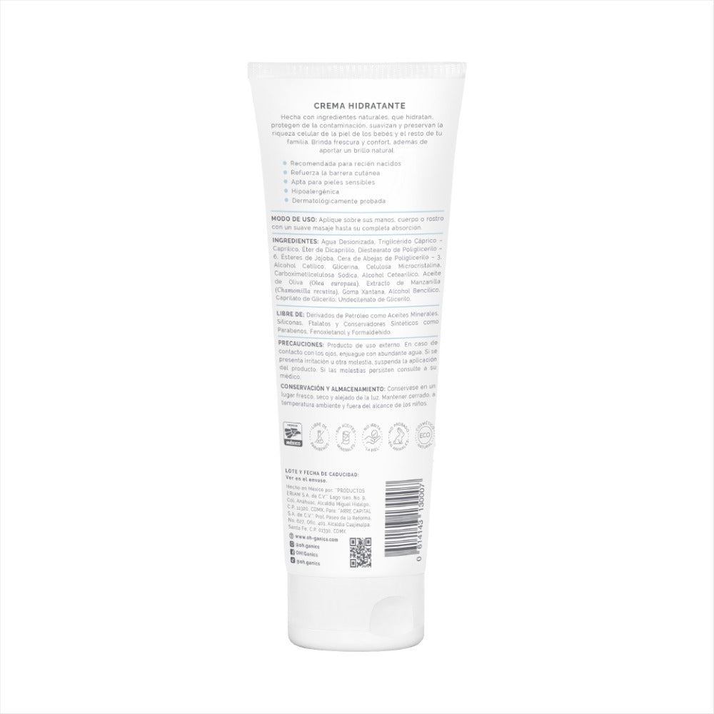 Crema Hidratante Sin Fragancia 250 g