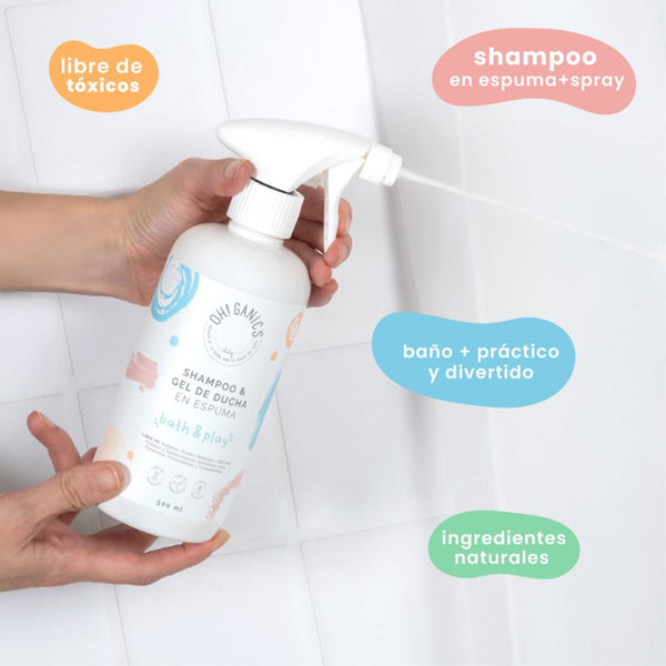 Bath And Play, Shampoo Y Gel De Ducha 500 ml