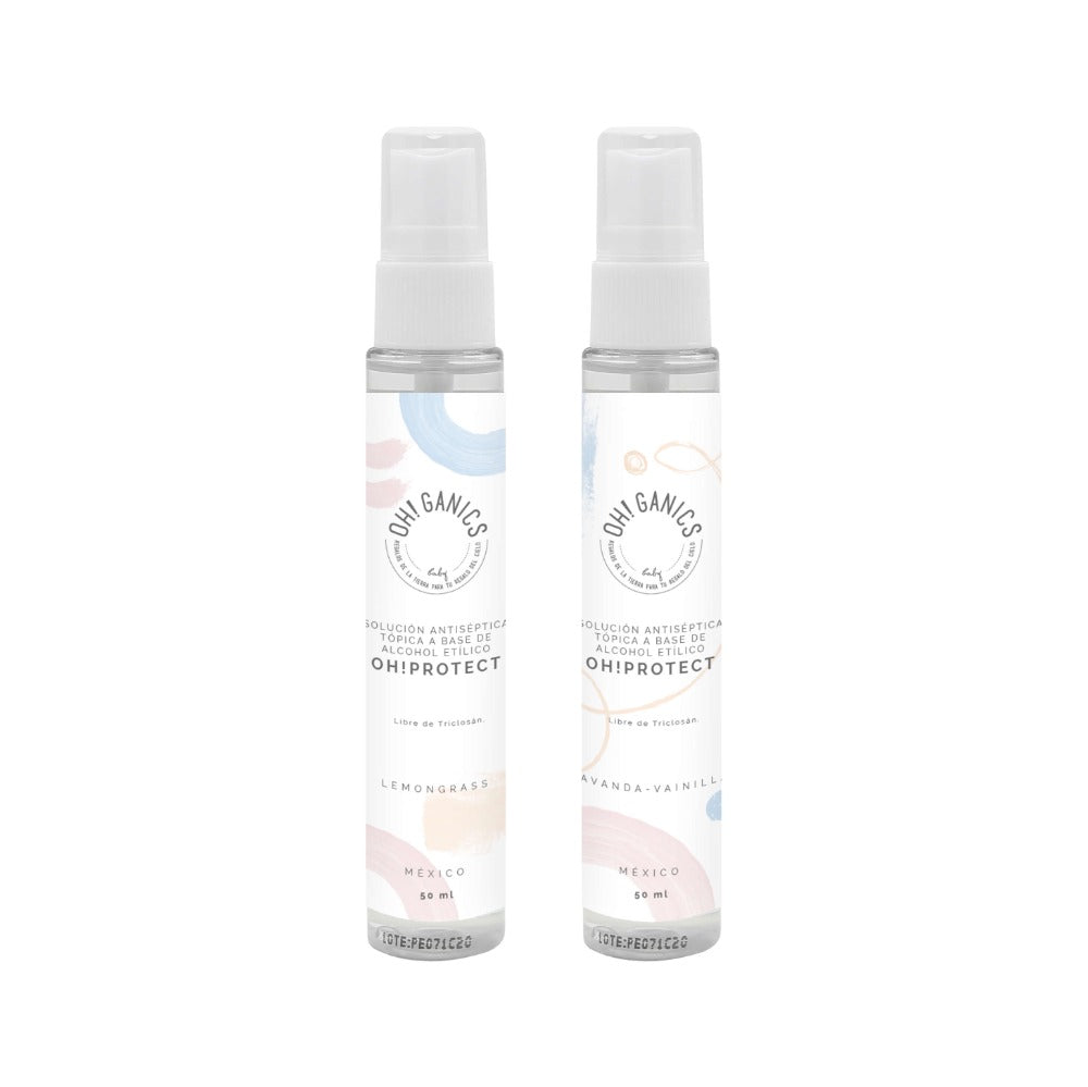 Duo Antibacterial En Spray Lemongrass 50 ml + Antibacterial Lavanda Vainilla 50 ml