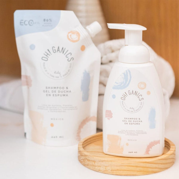Caja Shampoo & Gel de Ducha en Espuma + 2 Refills