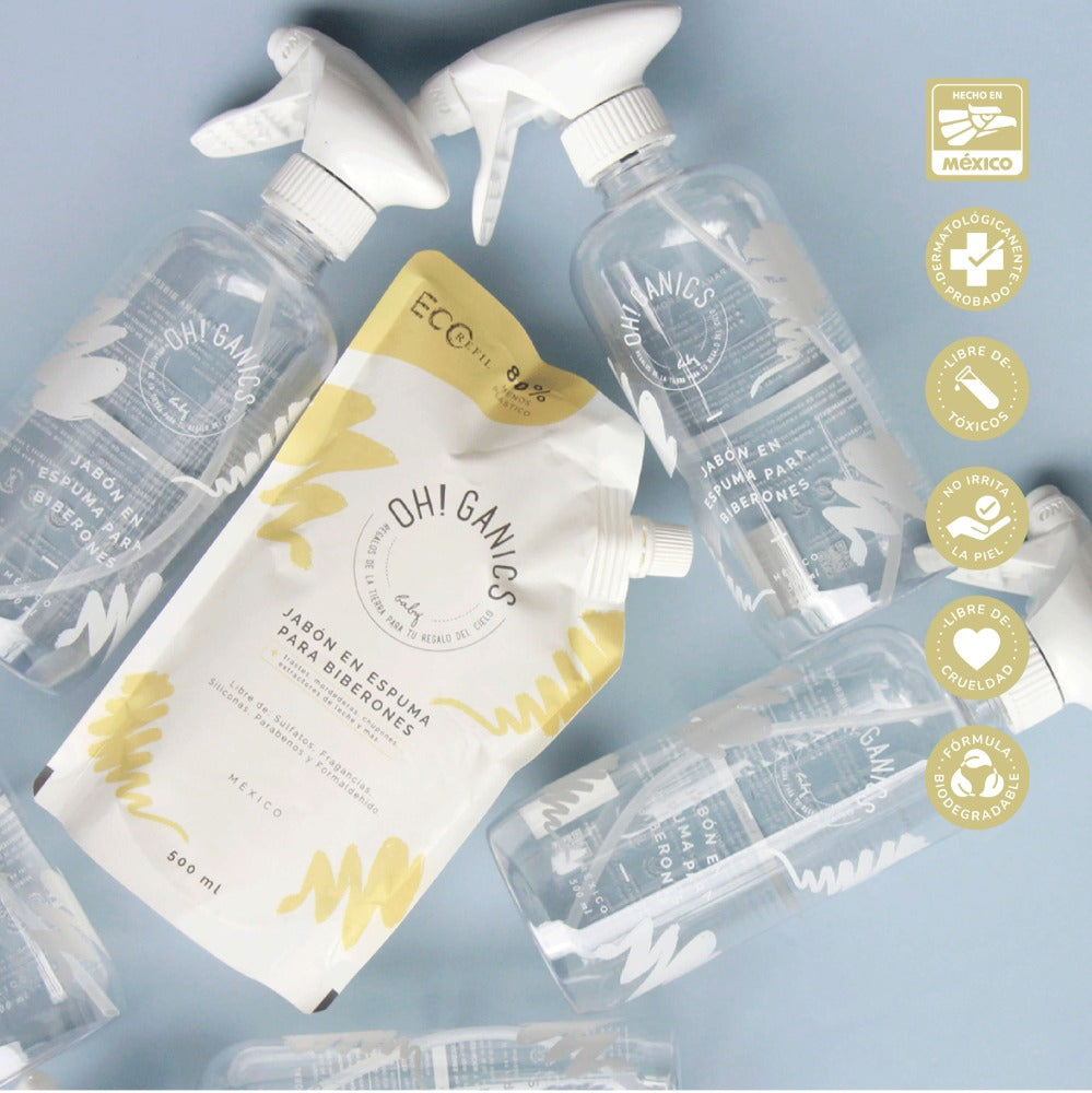 Kit 3 Refill Jabón de Biberones 500 ml