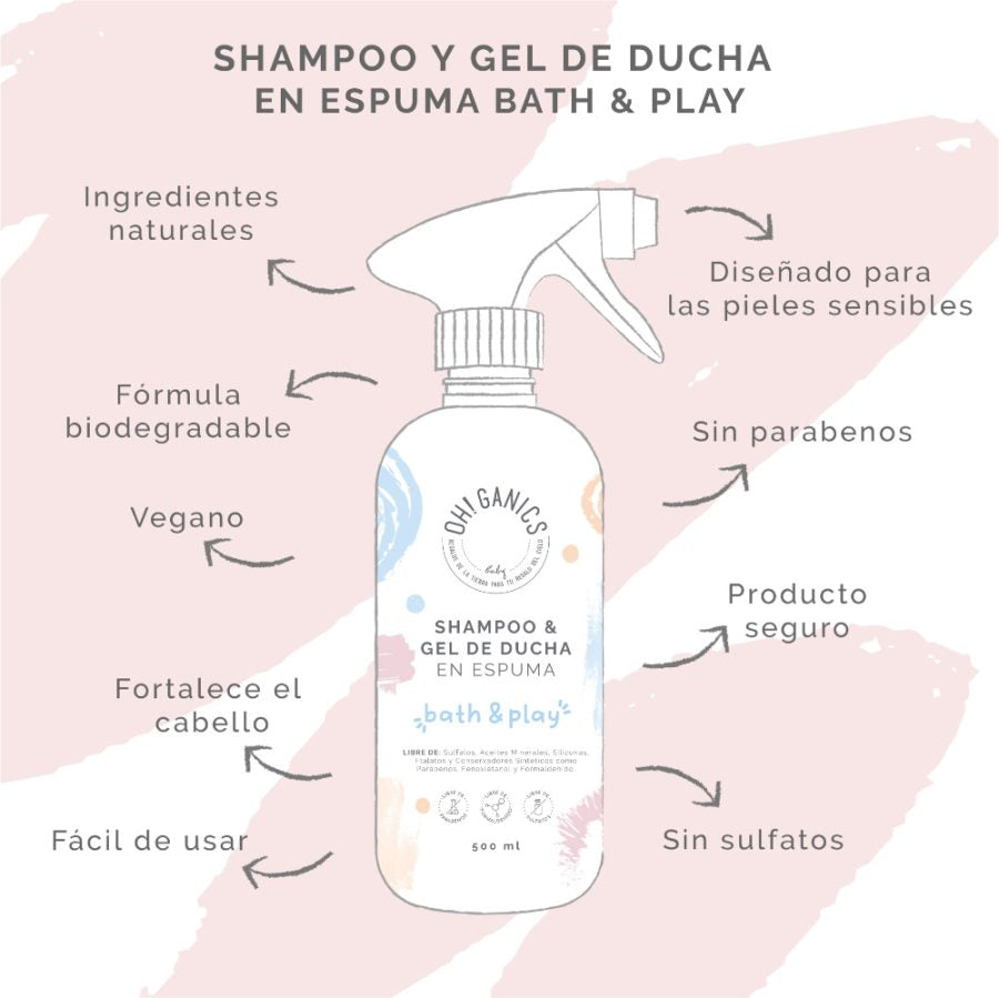 Bath And Play, Shampoo Y Gel De Ducha 500 ml